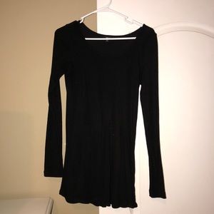 Very J pleated black top